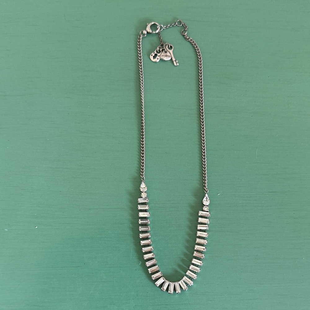 Fossil Silver Chain Necklace